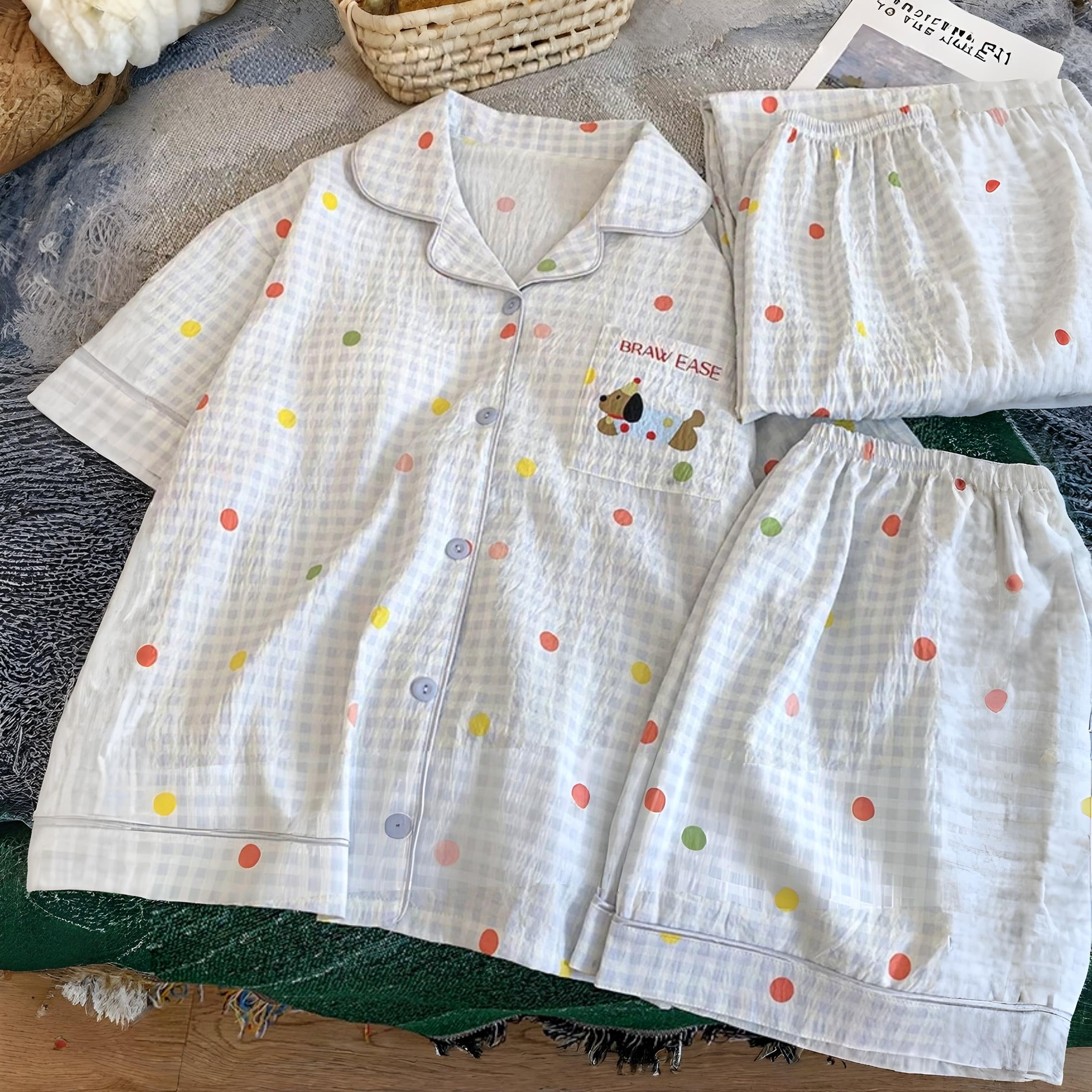 Cotton Candy Padded Nightsuit- 3pc set